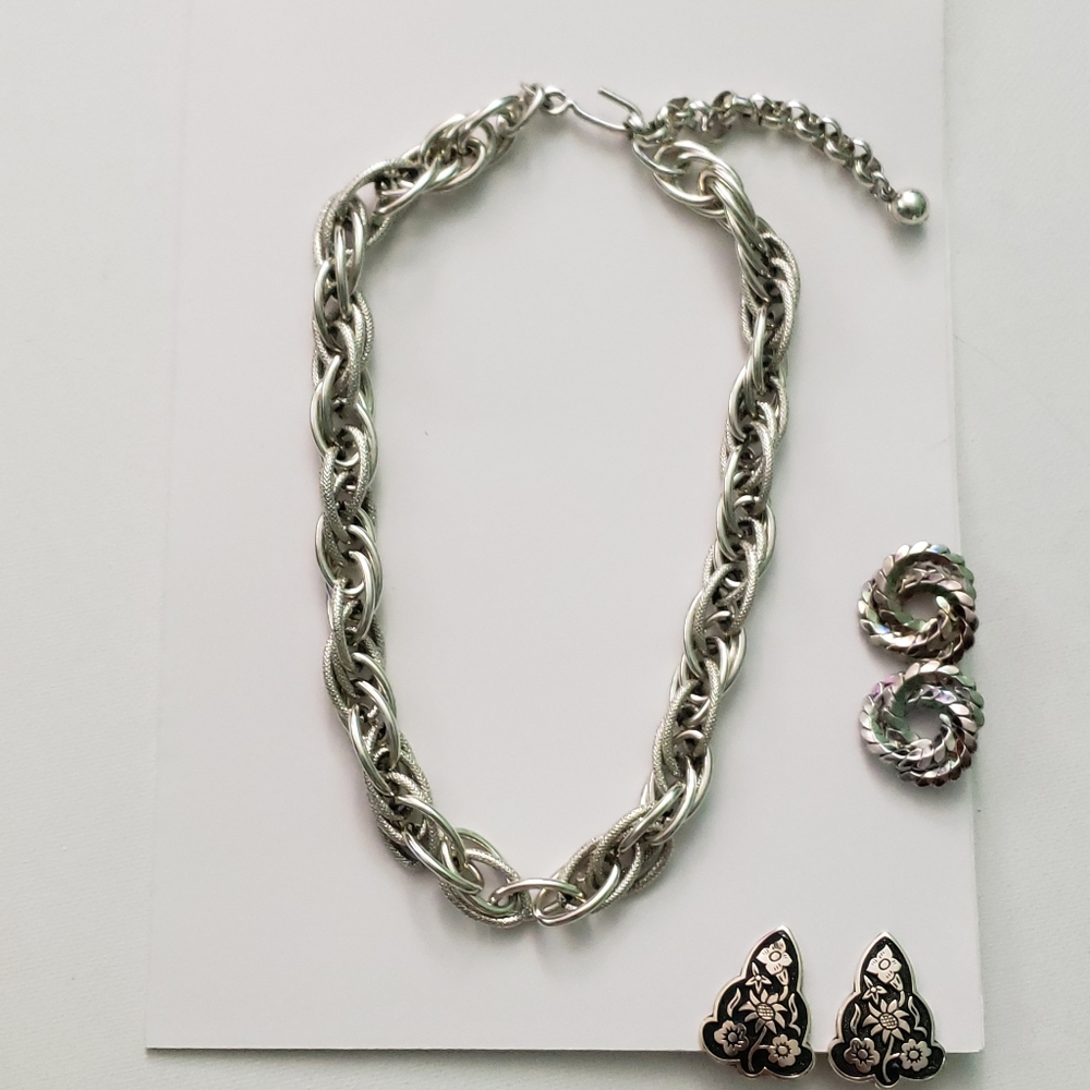Vintage Made In Germany Necklace And Earring Bundle